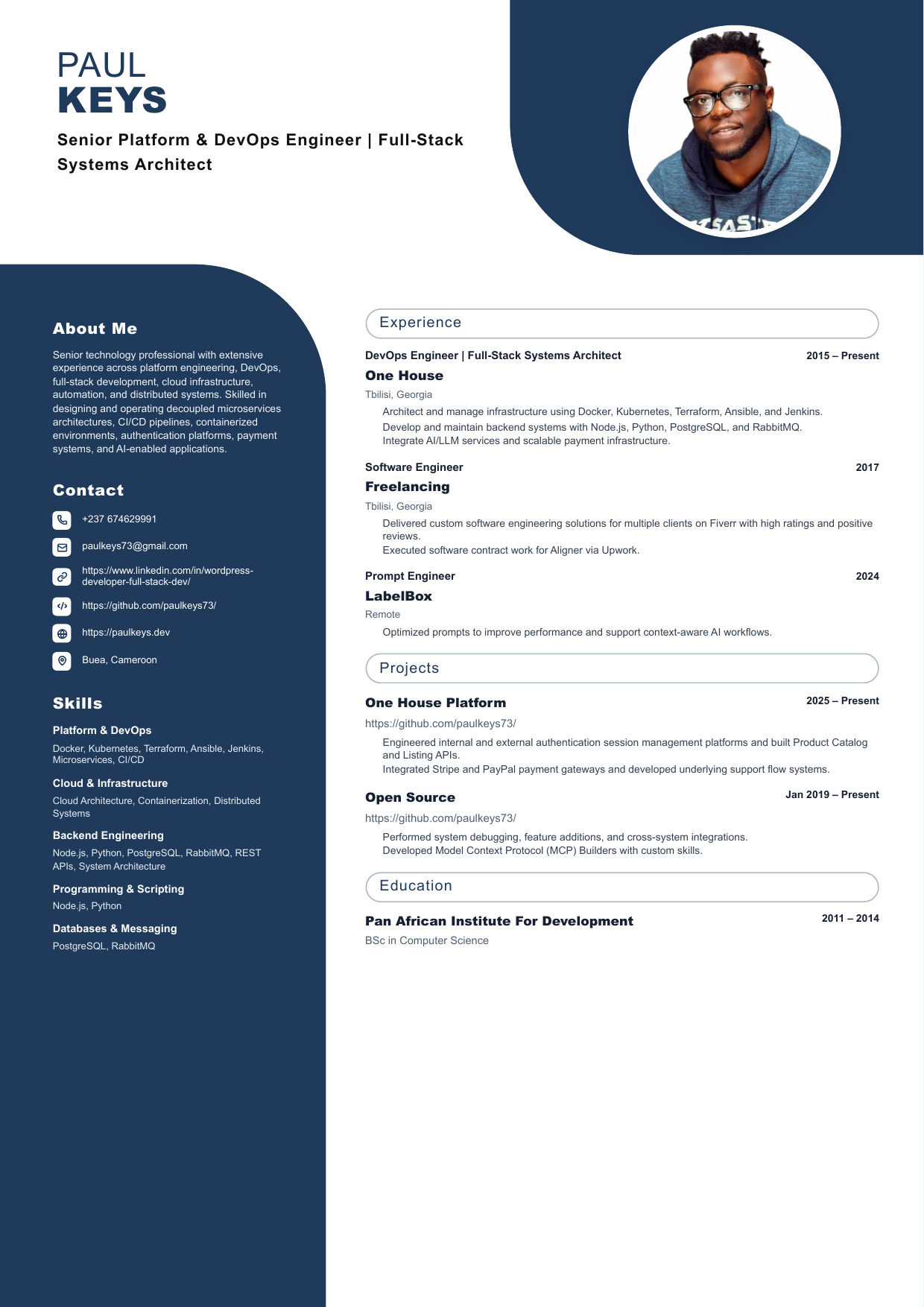 CV template 2